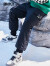 雪中飞童装冬季男童羽绒裤冬季新款儿童裤子中大童女童工装羽绒裤 黑色 140cm