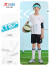 特步（XTEP）儿童童装男童夏季速干足球比赛套装 珍珠白 170cm