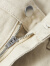 堡狮龙bossini男款夏季新品宽松基础直筒休闲牛仔长裤 2612米白色 M