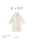 ELOF韩版简约长款羽绒服女新款时尚休闲外套保暖大衣冬季百搭 白色 S