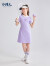水孩儿（SOUHAIT）童装女童连衣裙夏季新款儿童中大童裙子 藏蓝 160