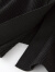 太平鸟【商场同款】女装2024年夏季新款百搭翻领线开衫A1EDE2230 黑色 S