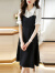 俞兆林短袖设计感连衣裙2024年夏季新款气质百搭职业通勤裙子高级感女装 图片色  S（建议80-95斤）