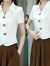YZYO女士蕾丝雷丝薄款性感短袖打底T恤体恤衫单/套装 夏季2023新款套 5370-咖色套装 M