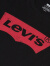 【合并链接】Levi's Logo Tee系列男女同款黑色LOGO印花短袖T恤潮 黑色(建议拍大一码) S