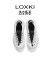 LOXKI（洛克斯基）Alpha洞洞鞋夏季户外运动凉鞋厚底洞洞鞋男女同款 黑白 43