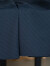 roeyshouse罗衣知性深蓝色泡泡袖连衣裙女2022夏装新款气质方领中裙06302 深蓝色 L