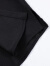 布景衬衫女2023年冬季新品简约翻领弧形下摆设计纯色长袖衬衣上衣 黑色 S