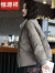 恒源祥羽绒服女冬季新款韩版时尚洋气立领欧货白鸭绒保暖外套潮 咖啡色 s(80-110斤)