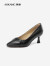 奥康（Aokang）官方女鞋 2023秋季新款尖头高跟鞋百搭通勤单鞋女 黑色 35
