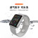 毕亚兹 适用苹果手表iwatch 9/8硅胶运动简约透气 支持Apple Watch Series 9/7/6代38/40/41mmBD10灰白
