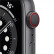 Apple Watch Series 6智能手表 GPS+蜂窝款 44毫米深空灰色铝金属表壳 黑色运动型表带 MG2E3CH/A
