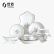 【备件库99新】佳佰 陶瓷餐具套装碗具盘子碗碟套装 家用瓷器餐具 16头套装(海洋世界)