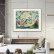 艺术家的礼物约瑟夫·斯泰拉-抽象艺术系列  客厅装饰画沙发背景墙壁画走道挂画 暖金-无题 55x44cm