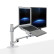 埃普（UP）笔记本电脑支架台式液晶显示屏双屏办公桌面万向旋转升降增高显示器支架12-32英寸 OL-3L银色
