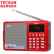 德生（Tecsun）ICR-110收音机老年人可充电插TF卡广播录音机 小型复读机 电脑音箱MP3播放器（红色）