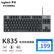 罗技（Logitech）K835机械键盘 有线键盘 游戏办公键盘 84键 黑色 TTC轴 青轴