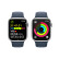 Apple Watch Series 9 智能手表45毫米银色铝金属表壳 风暴蓝色运动型表带M/L【GPS款】MR9E3CH/A
