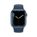 Apple Watch Series 7 智能手表GPS款41毫米蓝色铝金属表壳深邃蓝色运动型表带MKN13CH/A
