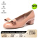 【二手99新】未使用 女鞋 菲拉格慕 Ferragamo 女士VARA1系列漆皮中跟鞋0676576 裸粉色 5.5 C
