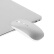 BUBM 无线蓝牙双模鼠标苹果笔记本电脑IPAD平板通用可充电办公鼠标2.4G蓝牙5.0 无限鼠标 SMSB-A银色