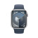 Apple Watch Series 9 智能手表45毫米银色铝金属表壳 风暴蓝色运动型表带M/L【GPS款】MR9E3CH/A