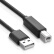 绿联（UGREEN）USB2.0高速打印机线 AM/BM方口接头数据线 适用惠普HP佳能爱普生打印机连接线 2米 黑 10327