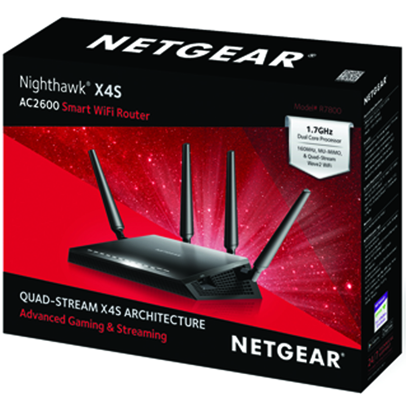 美国网件（NETGEAR）R7800 AC2600M  高清视频／双频千兆／低辐射／手游／吃鸡智能电竞无线游戏高速路由器