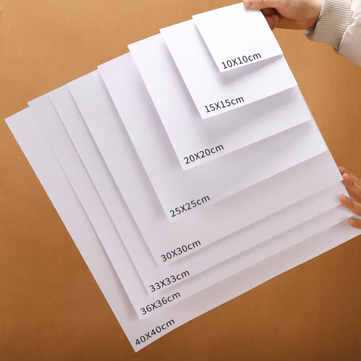 元浩正方形卡纸 10×10 20×20 30×30白卡纸黑卡纸 荷兰250克马克