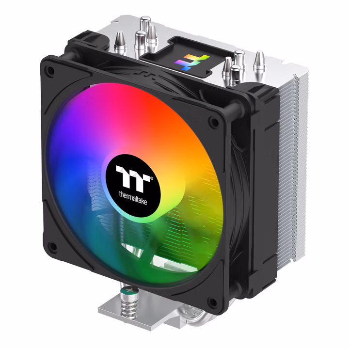 Thermaltake（Tt）钢影400P CPU风冷散热器风扇（ARGB风扇/炫彩LOGO/4热管/支持1700接口/PWM温控）