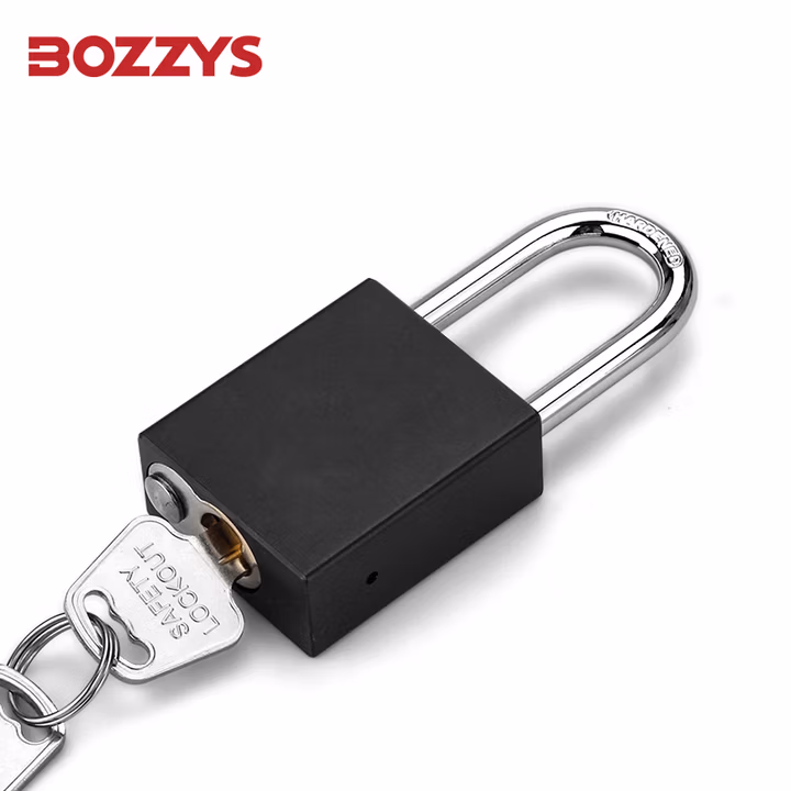 BOZZYS工业安全铝挂锁能量隔离自弹不锈钢6MM锁梁阳极氧化loto安全锁A2