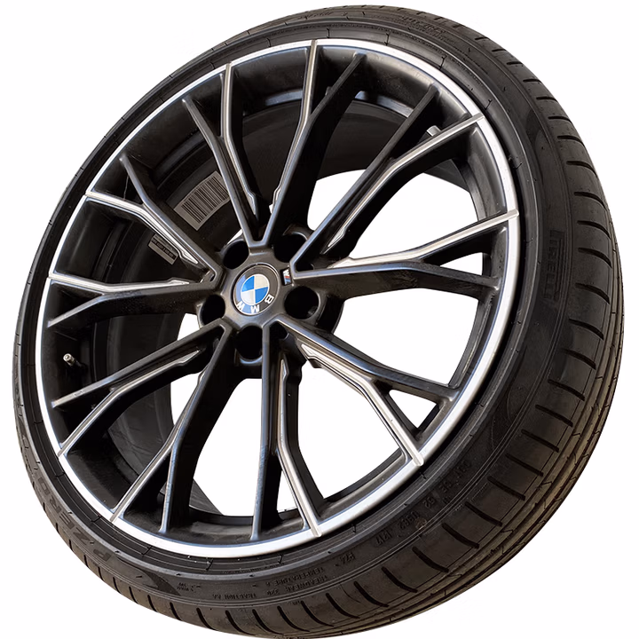 适用19寸20寸21寸宝马740轮毂原厂改装5系6系GT7系735760530iX3X4 21号530轮毂20寸