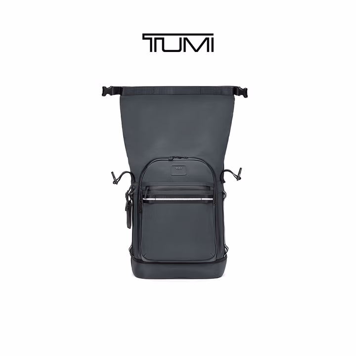 TUMI/途明Alpha Bravo男士双肩包卷顶运动包电脑包【男士礼物】 铁灰色/0232702IRN