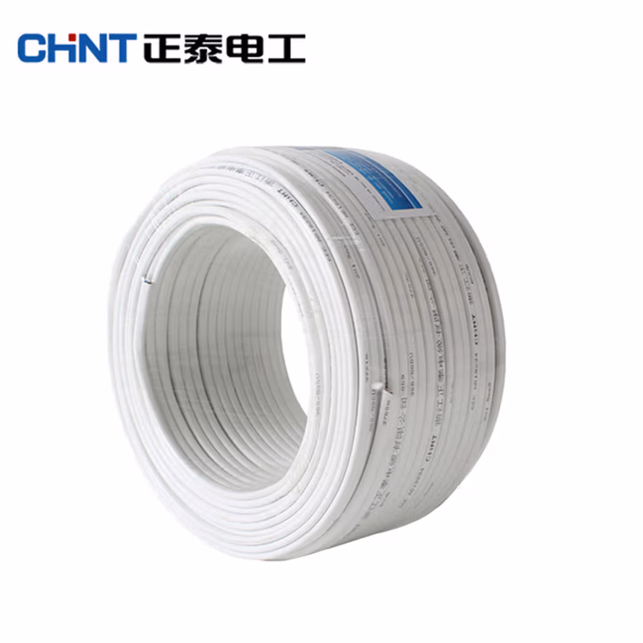 正泰电线电缆 二芯平行线 白色铜芯线 BVVB 2*2.5平方护套线