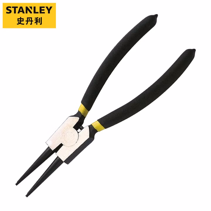 史丹利（STANLEY）德式孔用直嘴卡簧钳5英寸卡环钳挡圈钳弹簧钳（内卡）84-