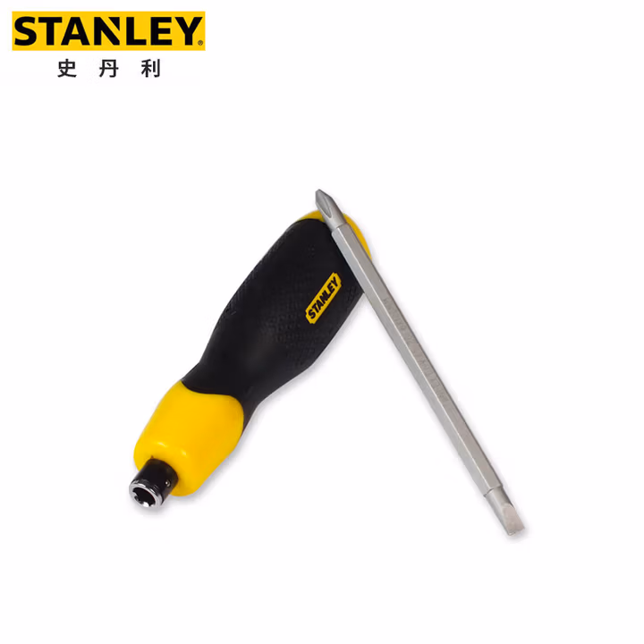 史丹利（STANLEY）胶柄可换双头螺丝批PH2-6x100mm家用十字一字改锥