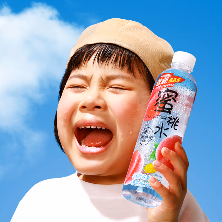 依能 蜜桃水 添加蜂蜜 蜜桃味饮料 500ml*24瓶 塑膜量贩装