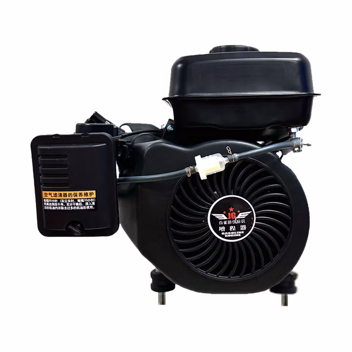 定制48V60V72V四轮车汽车轿车汽油充电发电机增程器 高智能8000w整体双