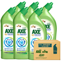斧头牌（AXE）晶怡除菌洁厕液500gx6瓶套装 强力除垢 杀菌99.9%