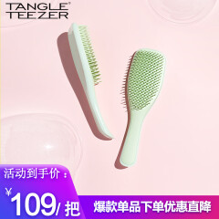 Tangle Teezer 灵巧家用长柄顺发不打结TT梳子 抹茶绿 送女友母亲礼物