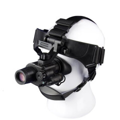 JHOPT巨宏NV900TK单目单筒头盔头戴夜视镜2代+红外感光管带强光保护 全黑夜视巡逻安保看护