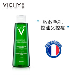 薇姿VICHY净颜无瑕控油爽肤水200ml(水杨酸收敛毛孔控油祛痘护肤品)