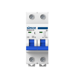 西蒙（simon）开关插座65C系列空气开关断路器 家用空开总电源电闸1P2P1P+N漏电保护器 2P63A空开