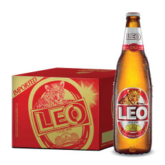 LEO豹王 大麦芽啤酒 泰国原装进口630ml*12瓶 精酿整箱装
