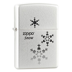 zippo打火机zppo正版韩版银色雪花满天星 正品 纯洁爱情漫天飞舞 三朵雪花