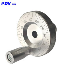 派迪威SL63-10 旋转手轮手轮手柄带刻度铝合金带手把 SL63-12