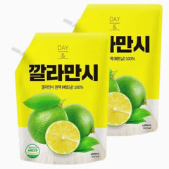 DAY&韩国进口莉珍菓速卡曼橘原液浓缩果汁饮料冲泡饮品 卡曼橘原液1L*2袋