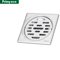 普乐美厨卫地漏防臭304不锈钢地漏下水道大排量洗衣机阳台卫生间淋浴室 干湿两用地漏 GDL19 通用地漏100MM*100MM