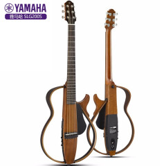 雅马哈（YAMAHA）静音吉他SLG200S电箱吉他民谣古典旅行便携式 SLG200S 民谣原木色