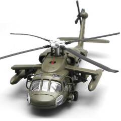黑鹰武装直升机飞机合金军事模型 仿真战机模型摆设品
